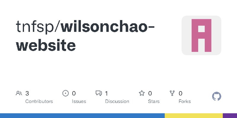 GitHub - tnfsp/wilsonchao-website
